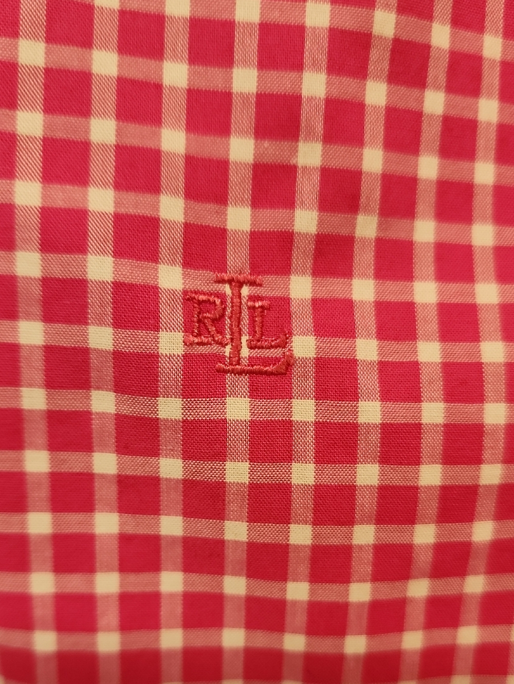 Lauren Ralph Lauren Blouse Checked Plaid Cotton Classic Preppy Women's size 2X - Picture 3 of 5